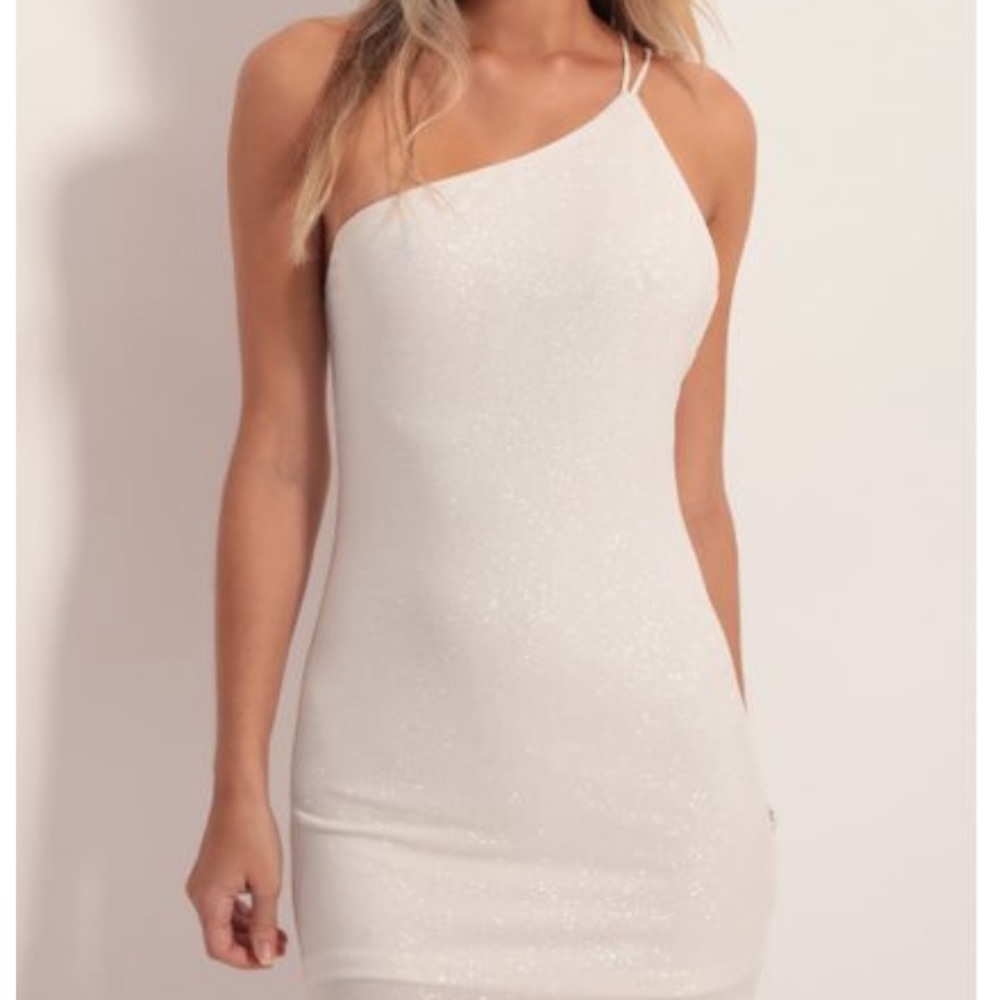 Lucy in the Sky one shoulder party dress